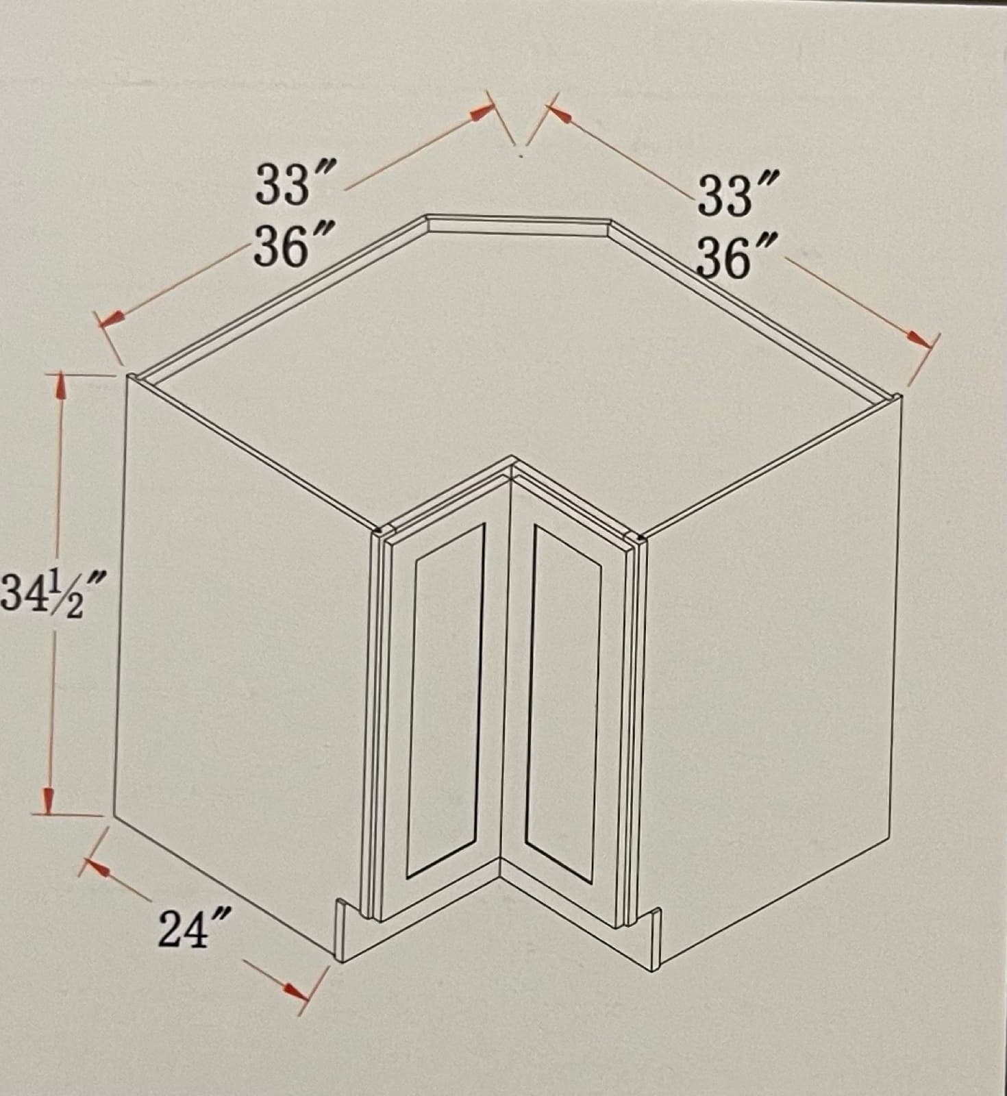 Corner cabinet diagram